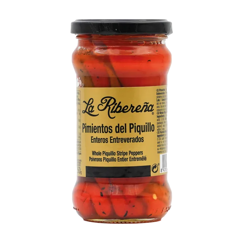 Pimiento Piquillo Entero Entreverado I Tarro-314 · 12 unidades · La Fragua