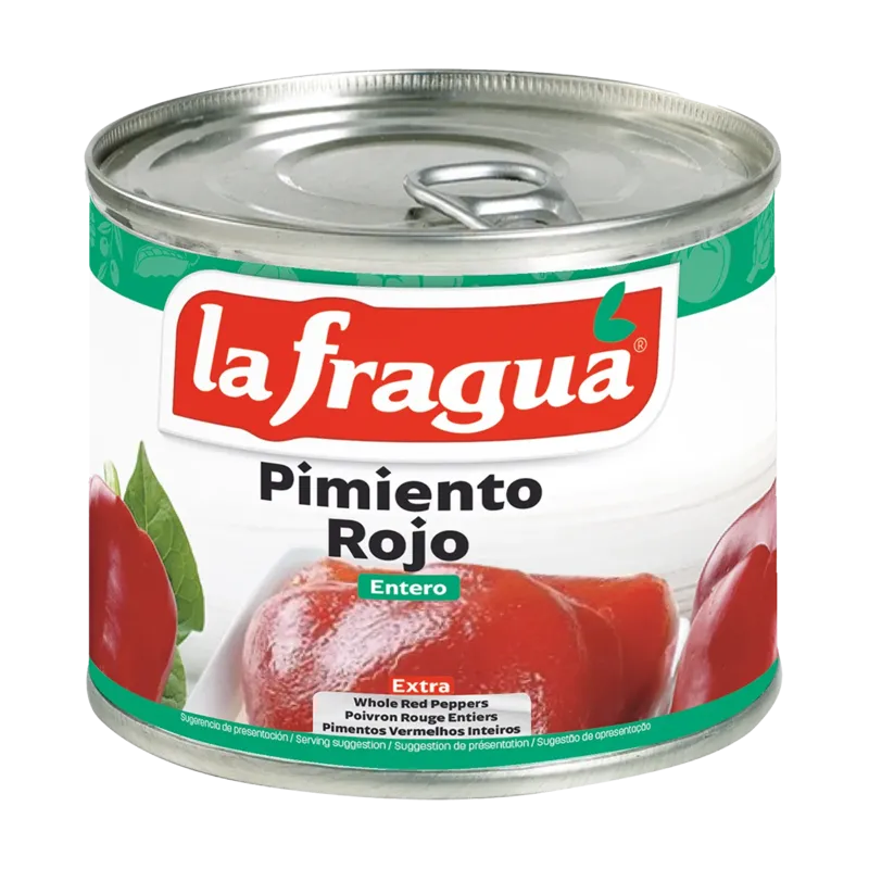 Pimiento Morrón Entero Extra Lata 1/4 kg F.A. · 24 unidades · La Fragua