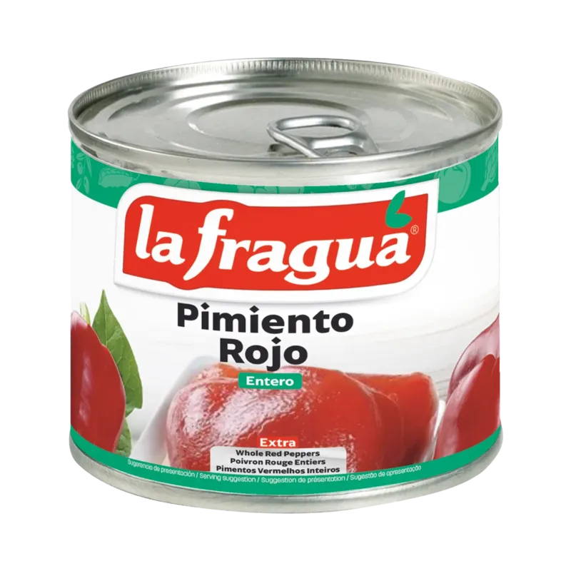 Pimiento Morrón Entero Extra Lata 1/4 kg F.A. · 12 unidades · La Fragua