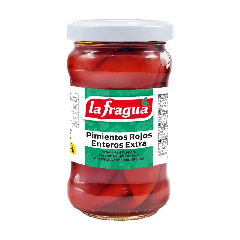 Pimiento Morrón Entero Extra Tarro-314 · 12 unidades · La Fragua