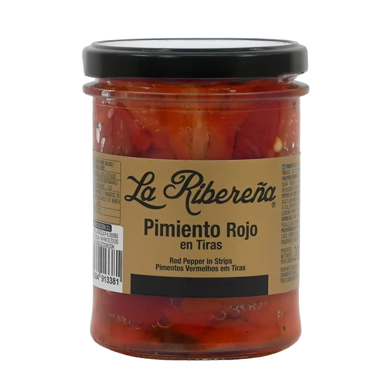 Pimiento Morrón en Tiras I Tarro-212 · 12 unidades · La Fragua