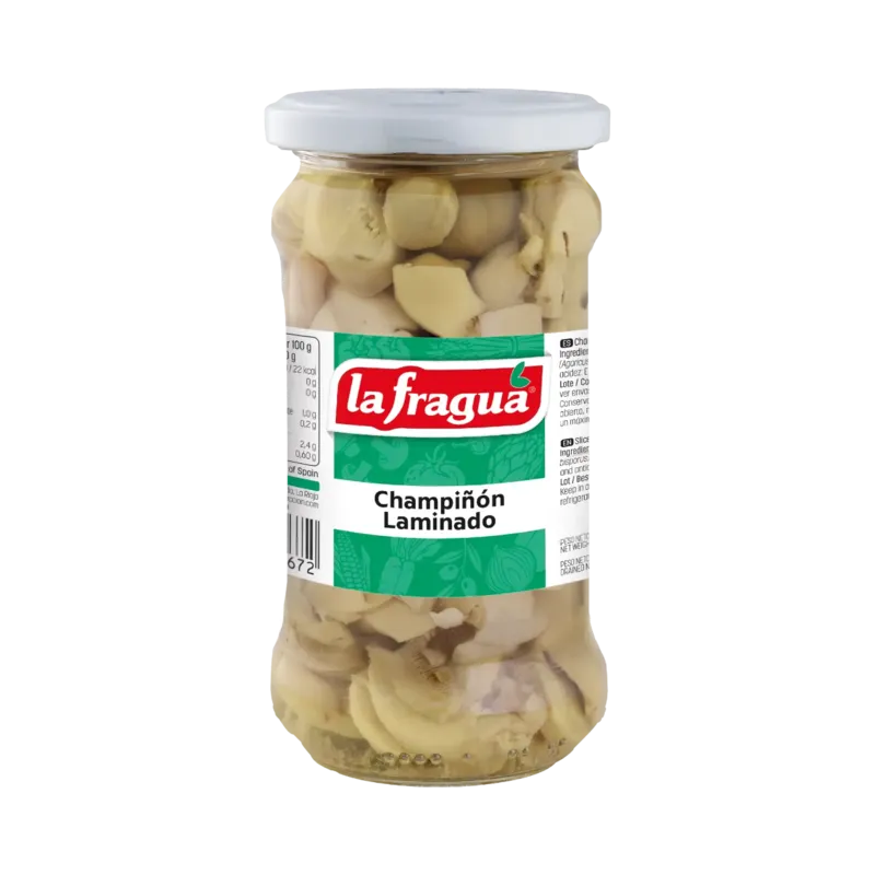 Champiñón Laminado I Tarro-314 · 12 unidades · La Fragua