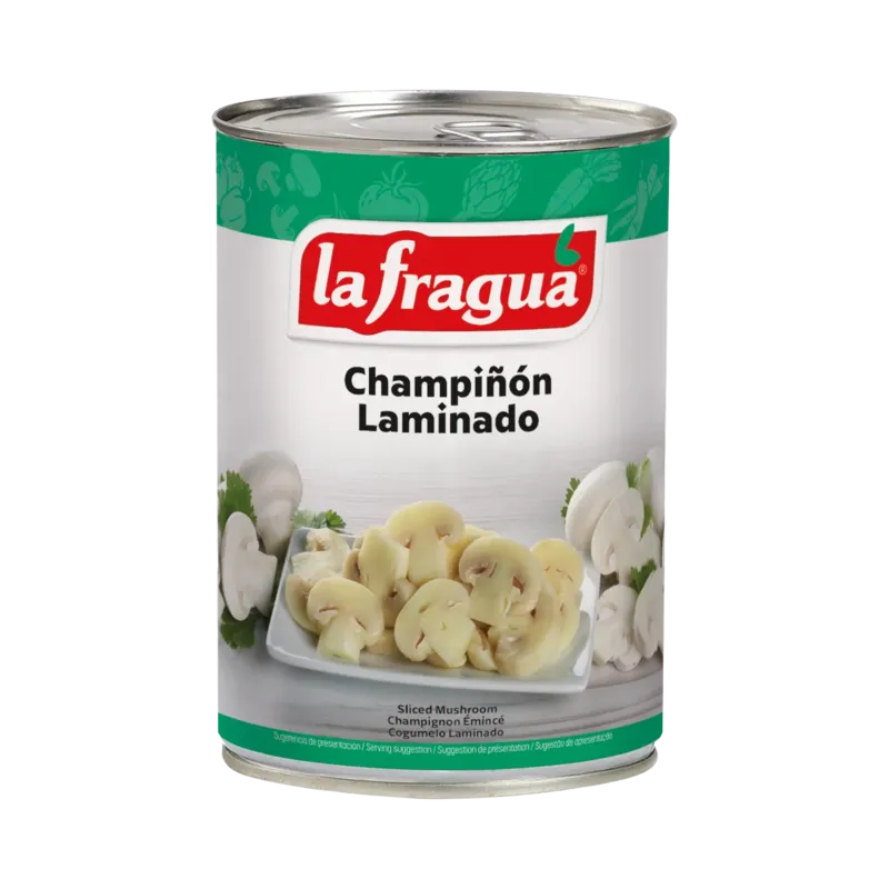 Champiñón Laminado I Lata 1/2 kg F.A. · 12 unidades · La Fragua