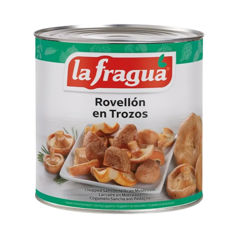 Rovellón-Níscalo en Trozos I Lata 3 kg (Lactarius deliciosus) · 6 unidades · La Fragua