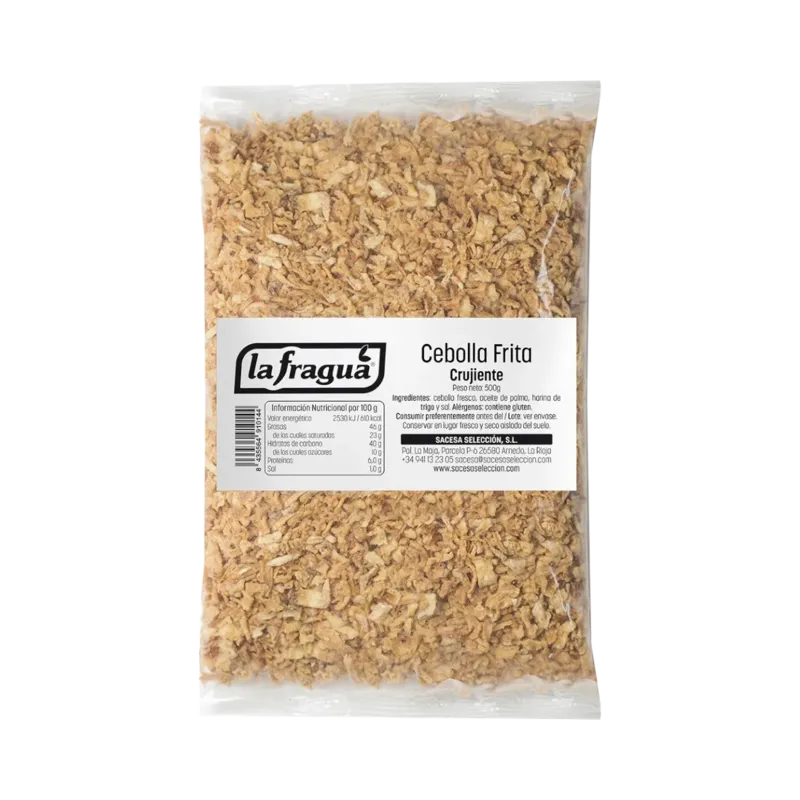 Cebolla Frita Crujiente Deshidratada Bolsa 500 g · 10 unidades · La Fragua