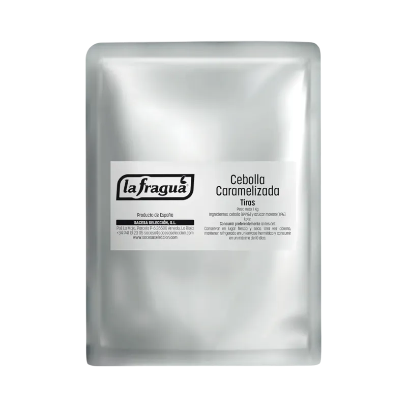 Cebolla Caramelizada en Tiras Bolsa 1 kg · 4 unidades · La Fragua