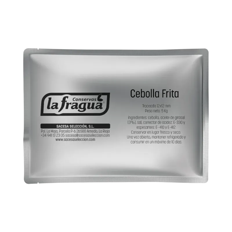 Cebolla Frita en Aceite de Girasol Bolsa 5 kg (12x12) Bolsa Termosellada · 3 unidades · La Fragua