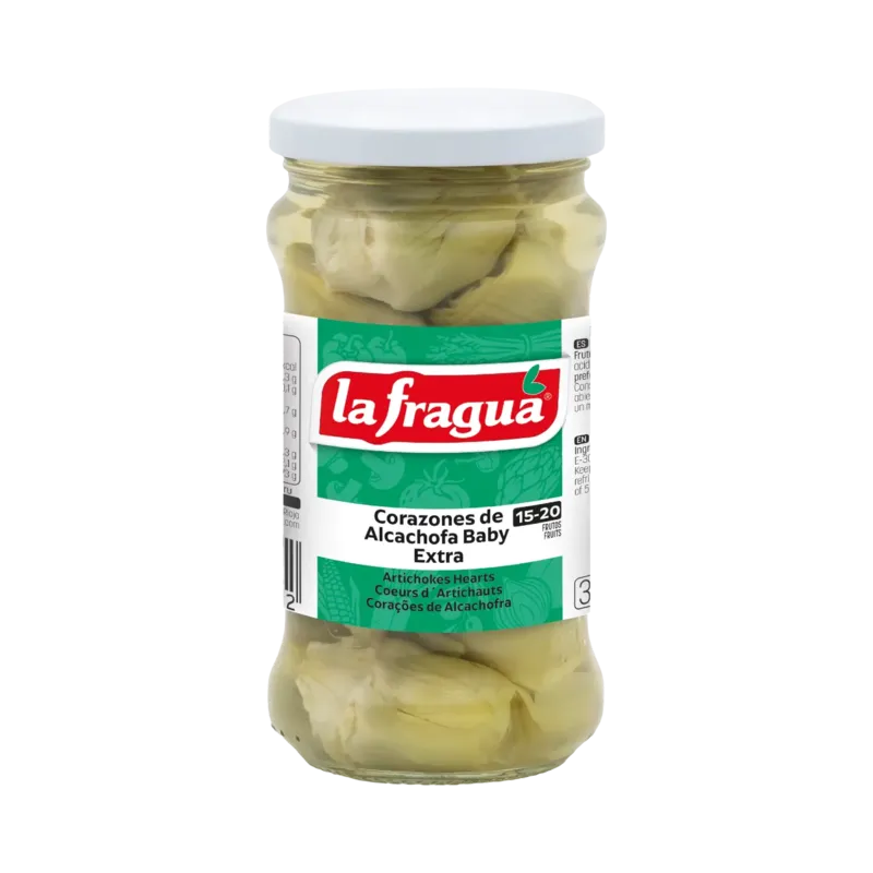 Alcachofa Entera Baby 15-20 Extra Tarro-314 · 12 unidades · La Fragua