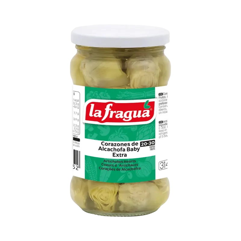 Alcachofa Entera Baby 20-30 Extra Tarro-314 · 12 unidades · La Fragua