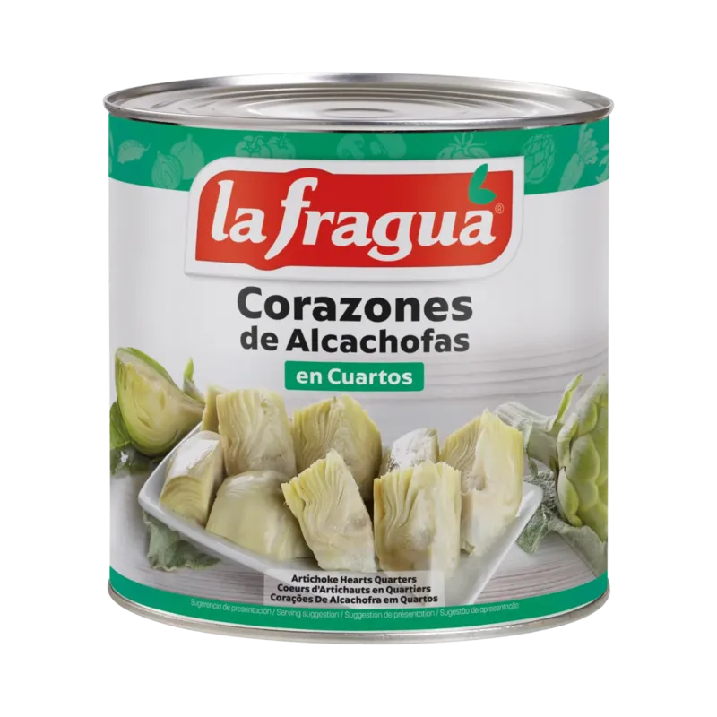 Alcachofa Cuarteada I Lata 3 kg · 6 unidades · La Fragua