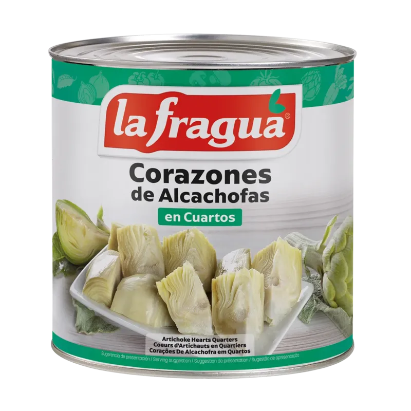 Alcachofa Cuarteada I Lata 3 kg · 6 unidades · La Fragua