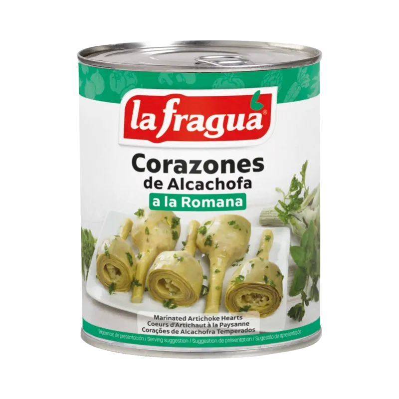 Alcachofa La Romana Entera con Rabo I Lata 1 kg F.A. · 12 unidades · La Fragua