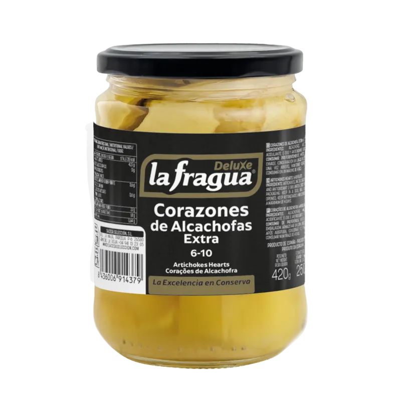Alcachofa Entera 8-10 Extra Tarro-445 · 12 unidades · La Fragua