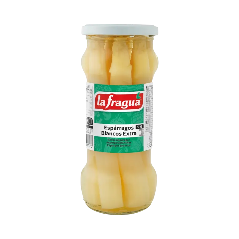Espárragos 5-9 Extra Tarro-370 16 cm · 12 unidades · La Fragua