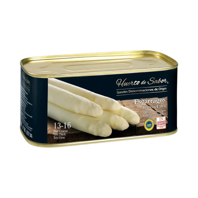 Espárragos 13-16 Extra Lata 1 kg Alto I.G.P. Navarra · 12 unidades · La Fragua