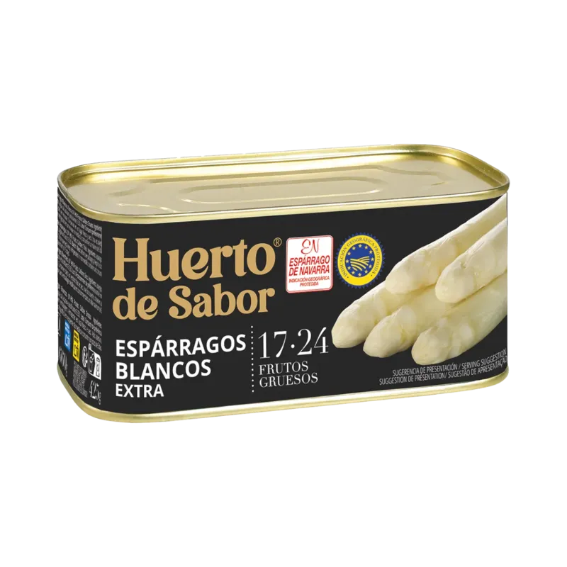 Espárragos 17-24 Extra Lata 1 kg Bajo I.G.P. Navarra. · 12 unidades · La Fragua