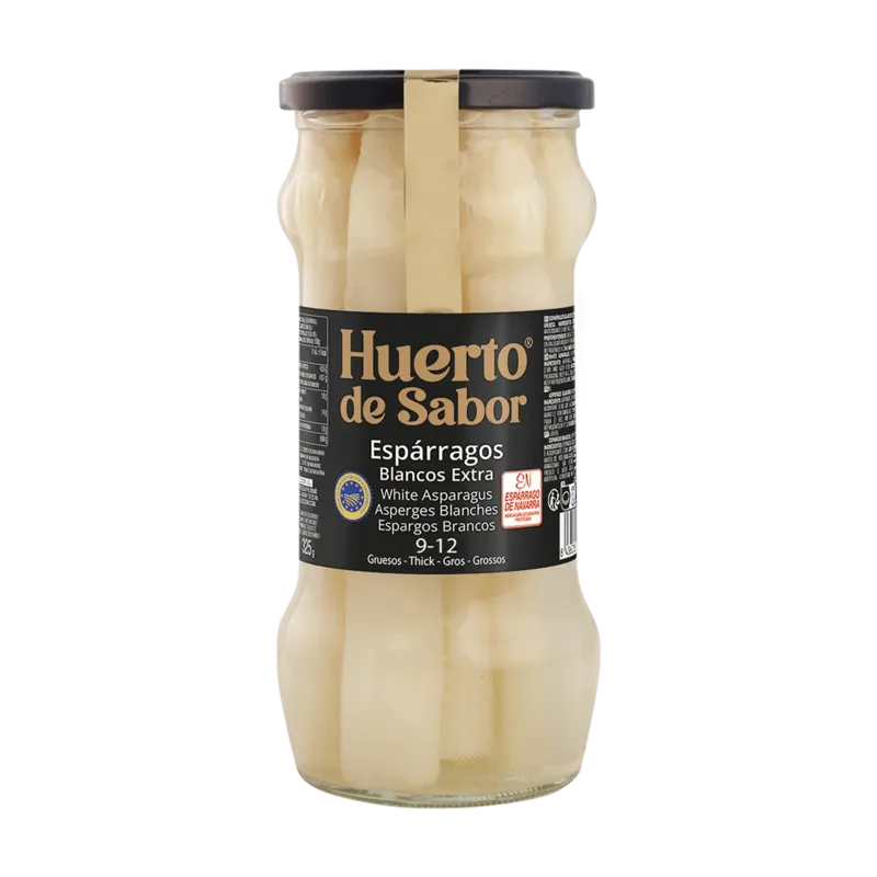 Espárragos 9-12 Extra Tarro-580 16 cm I.G.P. Navarra · 12 unidades · La Fragua