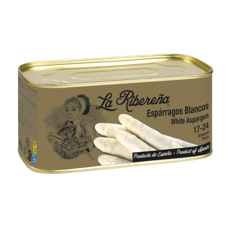 Espárragos 17-24 I Lata 1 kg Bajo F.A. · 12 unidades · La Fragua