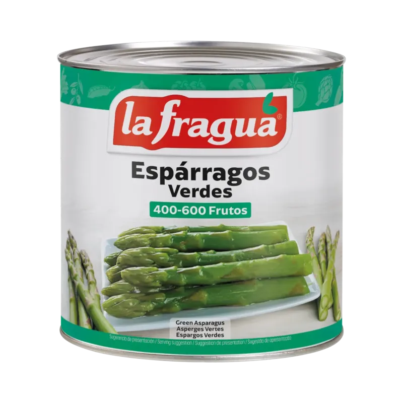 Espárragos Verdes Acidulados I Lata 3 kg · 6 unidades · La Fragua