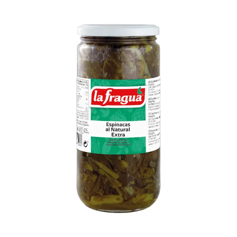 Espinacas al Natural Extra Tarro-720 · 12 unidades · La Fragua