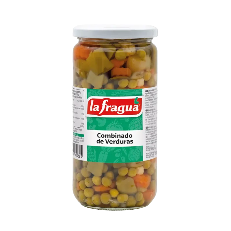 Combinado de Verduras Tarro-720 · 12 unidades · La Fragua