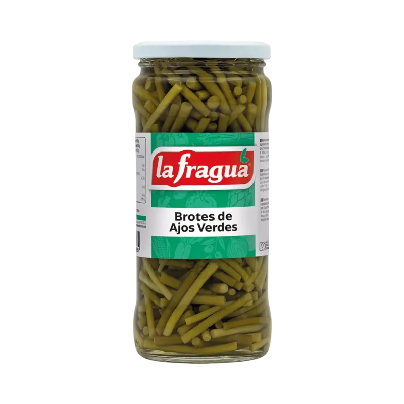 Brotes de Ajos Verdes Tarro-720 · 12 unidades · La Fragua