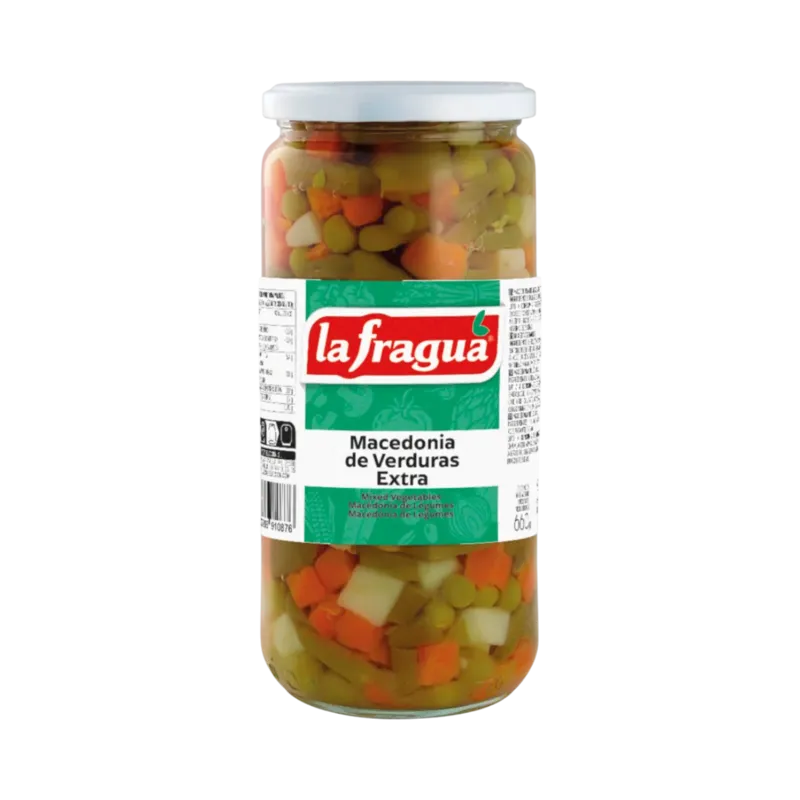 Macedonia de Verduras Extra Tarro-720 · 12 unidades · La Fragua