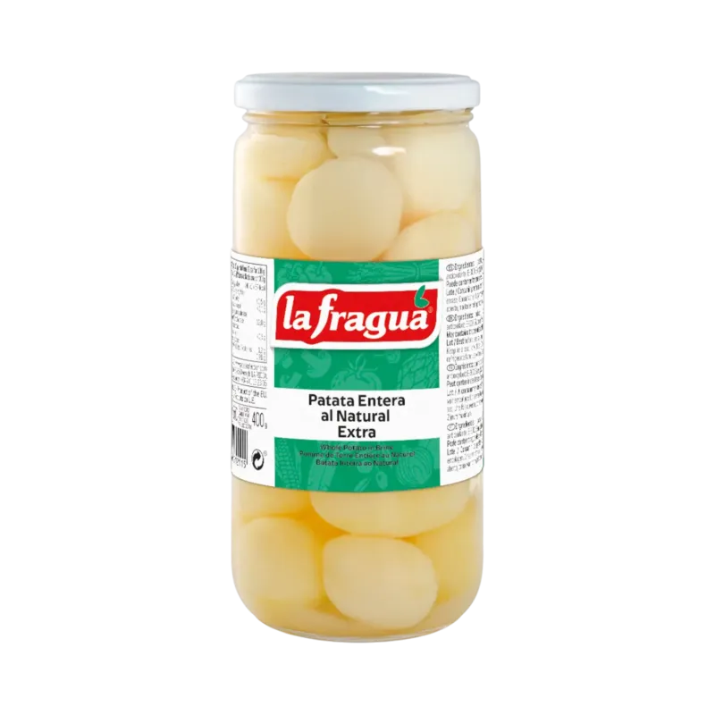 Patata Entera Extra Tarro-720 · 12 unidades · La Fragua