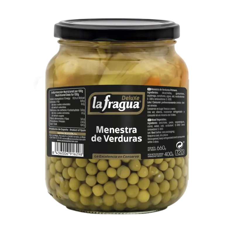 Menestra de Verduras I Tarro-720 POT · 6 unidades · La Fragua