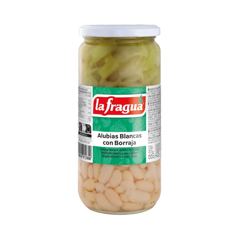 Alubias Blancas con Borraja Tarro-720 · 12 unidades · La Fragua