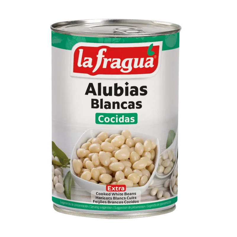 Alubias Blancas Extra Lata 1/2 kg · 12 unidades · La Fragua