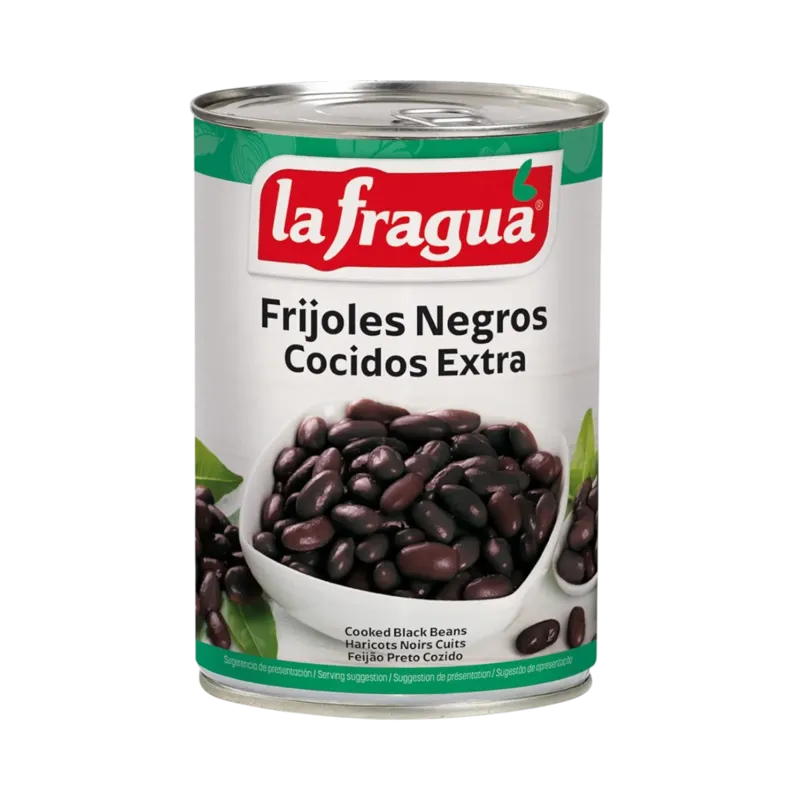 Frijoles Negros Extra Lata 1/2 kg · 12 unidades · La Fragua