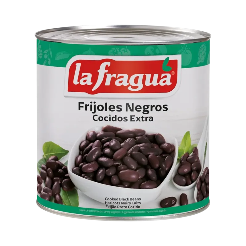 Frijoles Negros Extra Lata 3 kg · 6 unidades · La Fragua