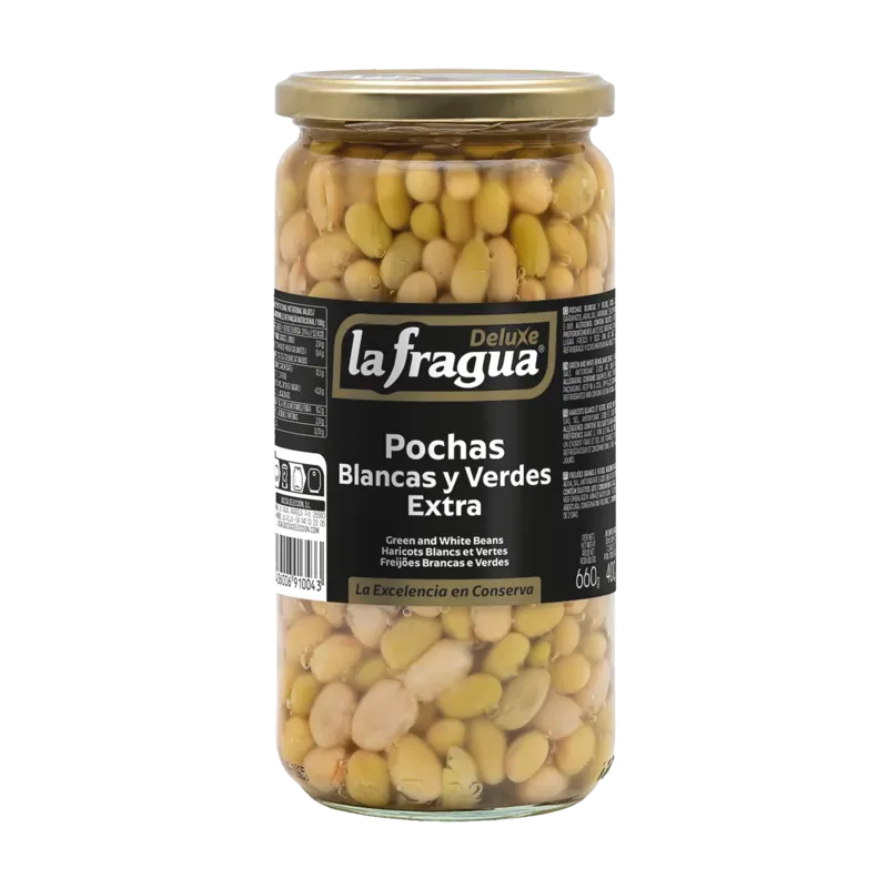 Pochas Blancas y Verdes Extra Tarro-720 · 12 unidades · La Fragua