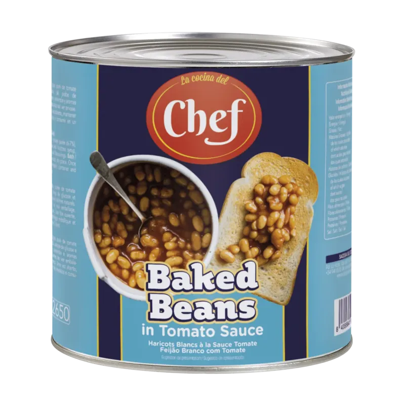 Baked Beans (Alubias Blancas con Tomate) Lata 3 kg · 6 unidades · La Fragua