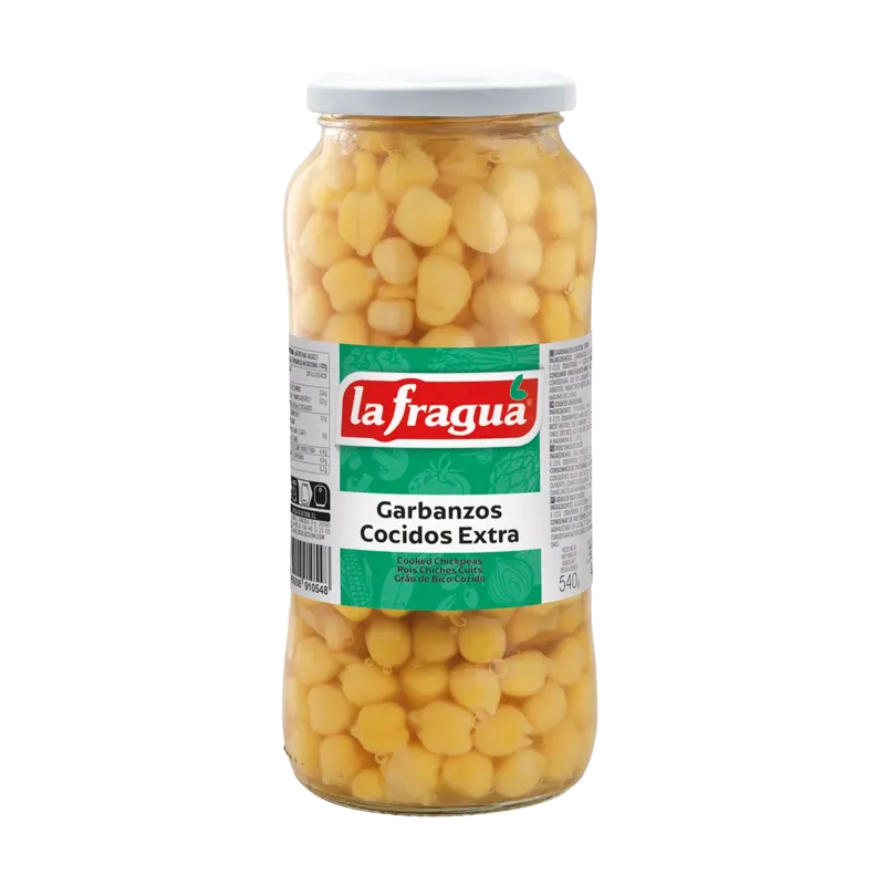 Garbanzos Extra Tarro-580 (8 mm) · 12 unidades · La Fragua