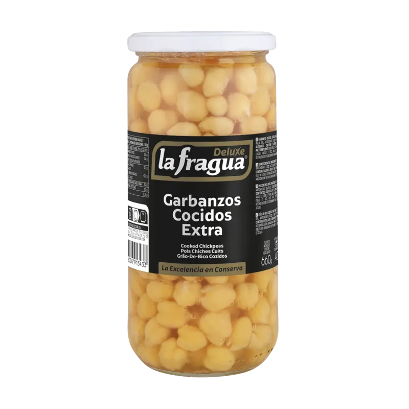 Garbanzos Extra Tarro-720 Variedad: Mexicano · 12 unidades · La Fragua
