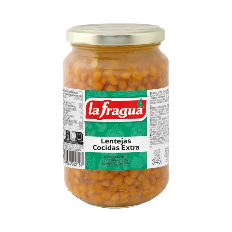 Lentejas Extra Tarro-370 · 12 unidades · La Fragua