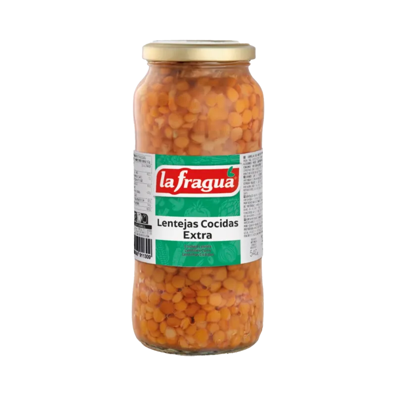 Lentejas Extra Tarro-580 · 12 unidades · La Fragua
