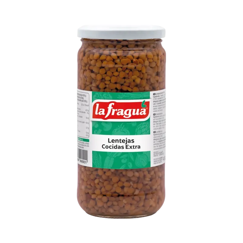 Lentejas Extra Tarro-720 · 12 unidades · La Fragua