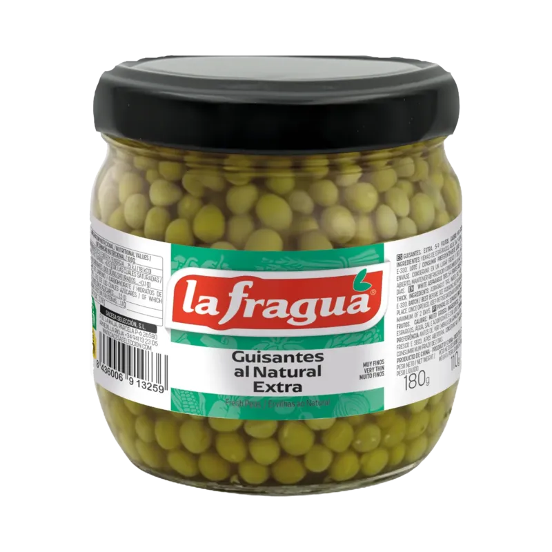 Guisantes Extrafinos Extra Tarro-370 · 12 unidades · La Fragua