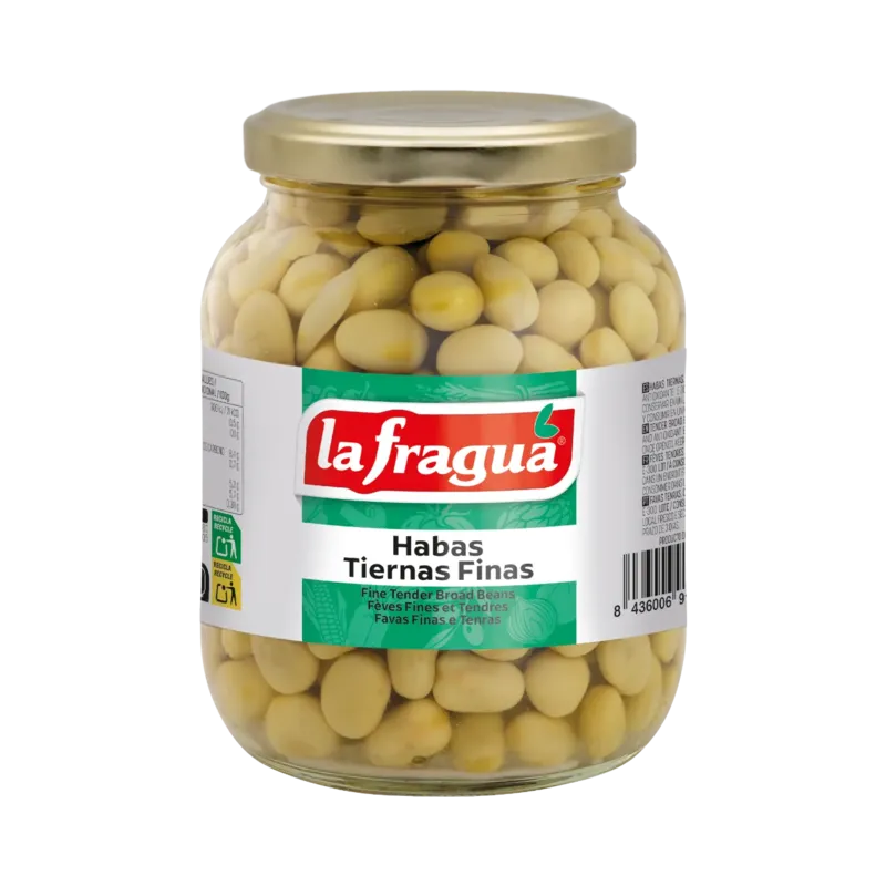 Habas Tiernas al Natural I Tarro-370 · 12 unidades · La Fragua