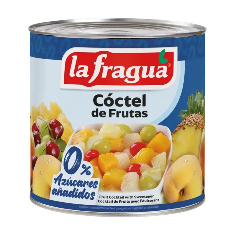 Cóctel 5 Frutas SIN Azúcar Añadido I Lata 3 kg · 6 unidades · La Fragua