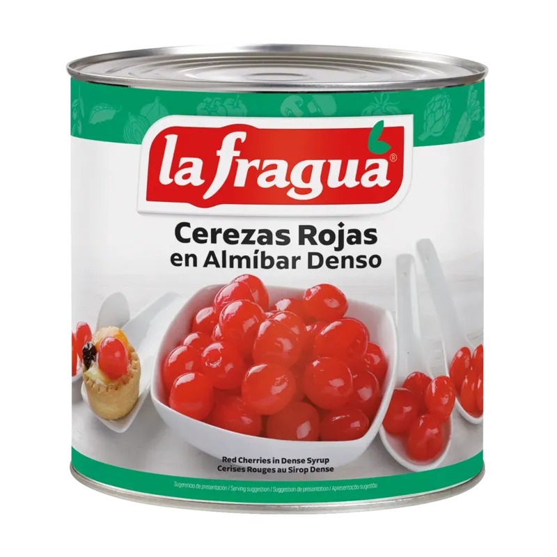 Cerezas Rojas en Almíbar Denso I Lata 3 kg (30-32 ºBrix) · 6 unidades · La Fragua