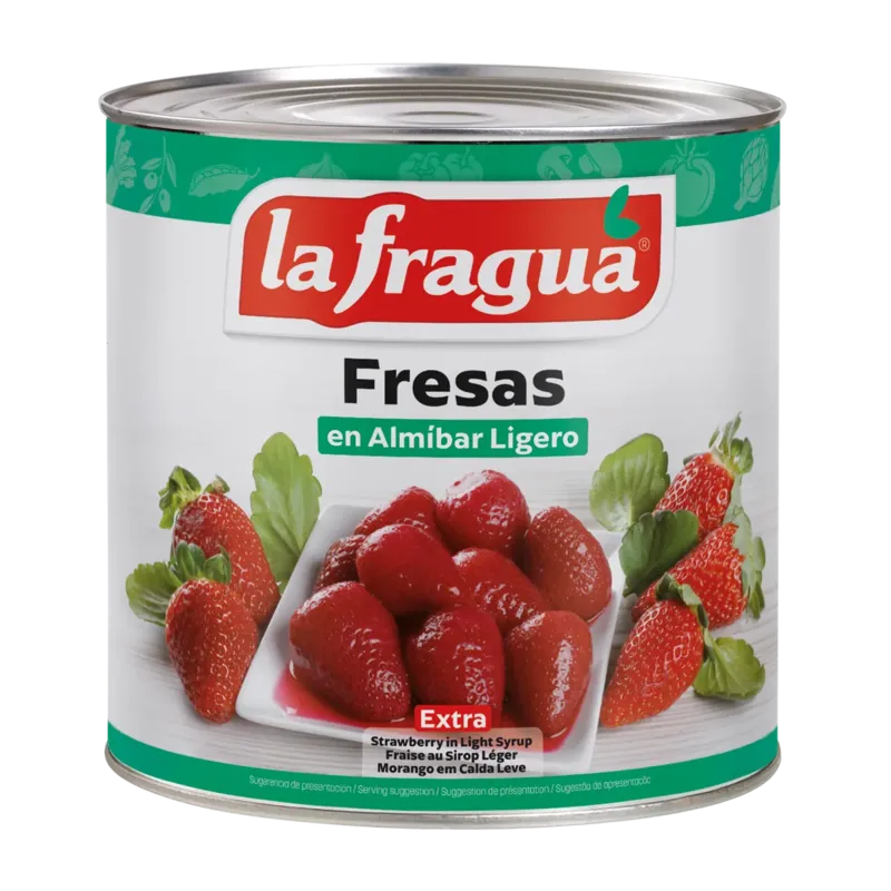 Fresa en Almíbar Ligero Extra Lata 3 kg · 6 unidades · La Fragua