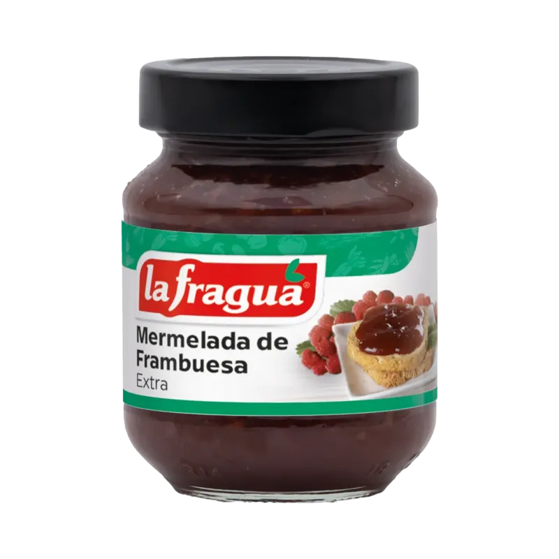 Mermelada de Frambuesa Extra Tarro-314 · 12 unidades · La Fragua