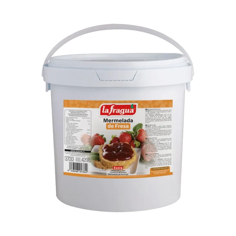 Mermelada de Fresa Extra Cubo 4,2 kg · 2 unidades · La Fragua