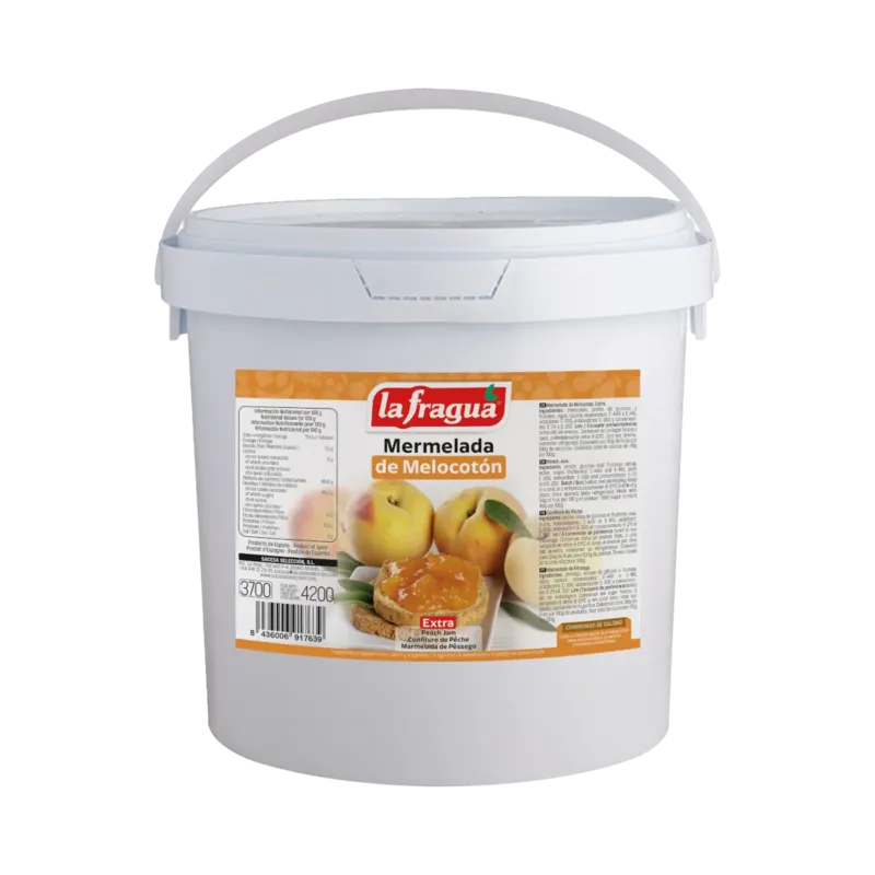 Mermelada de Melocotón Extra Cubo 4,2 kg · 2 unidades · La Fragua