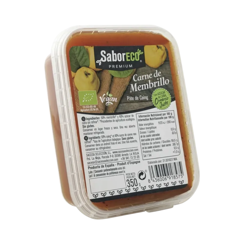 Membrillo BIO Tarrina 350 g · 12 unidades · La Fragua