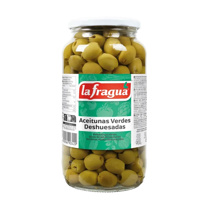Aceitunas Verdes Deshuesadas 340/360 I Tarro Galón Variedad: Hojiblanca - (5 kg) · 4 unidades · La Fragua